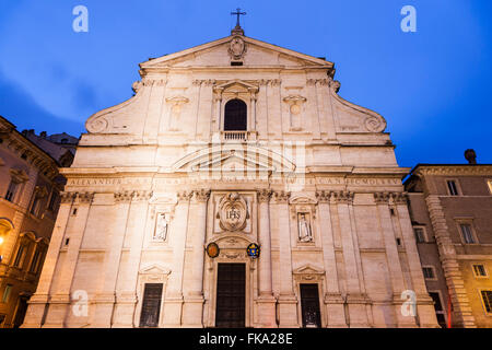 Kirche des Heiligen Namens Jesu am Piazza del Gesu Stockfoto