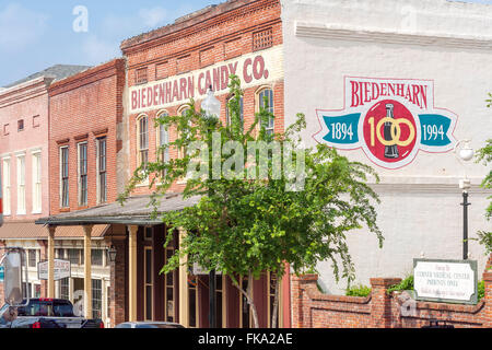 Vicksburg Mississippi, Biedenharn Candy Co, dem Geburtsort des Geschäftsmodells von Coca Cola. Jetzt das Biedenharn Coca-Cola Museum. Stockfoto