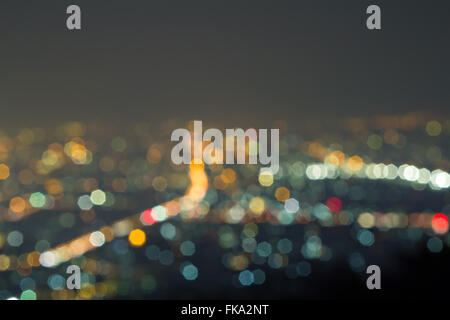 defokussierten Bokeh lights Stockfoto