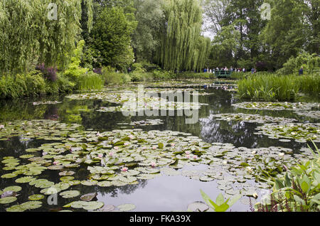 Monets Garten - Garten der Nympheas - Dorf von Giverny - hohe Mormandia Stockfoto