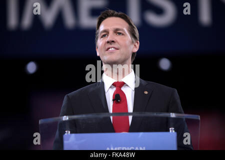 US-Senator Ben Sasse von Nebraska während der amerikanischen Konservativen Union CPAC Jahreskonferenz am National Harbor 3. März 2016 in Oxon Hill, Maryland. Stockfoto