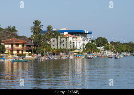 Alter Chao-Dorf am Ufer des Rio Tapajos Stockfoto