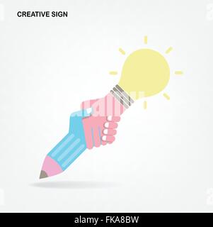 Kreative Handshake abstrakte Zeichen Vektor-Design-Vorlage. Kreative Geschäftsidee. Angebot, Vertrag, team Stock Vektor