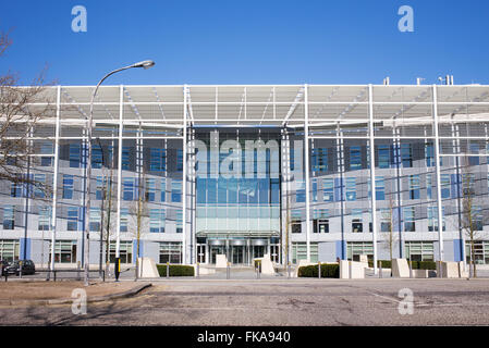 Milton Keynes die Quadrant-Gebäude. Milton Keynes, Buckinghamshire, England Stockfoto