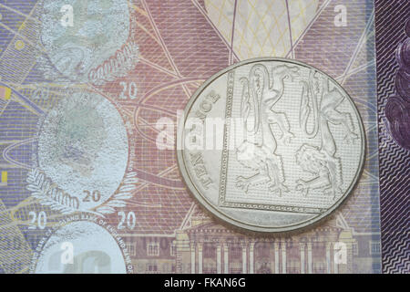 10 Pence Hinweis Detail Stockfoto