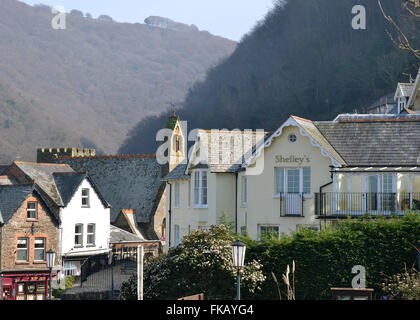 Warbeck Cottage Hotel Lynton Lynmouth Tal der Felsen Nord-Devon wenig Schweiz Stockfoto