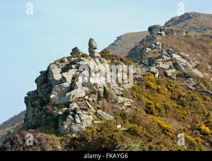 Lynton Lynmouth Tal der Felsen Nord-Devon wenig Schweiz Stockfoto