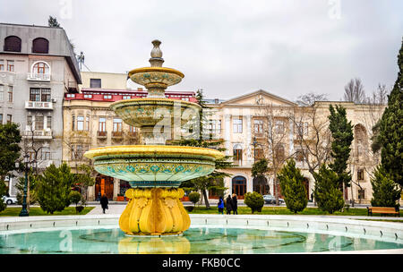 Brunnen im Park Sahil Bagi in Baku - Aserbaidschan Stockfoto