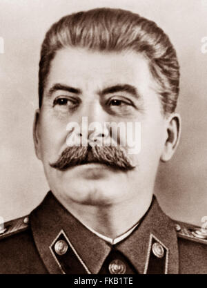 Joseph Vissarionovich Stalin war der Premier von die Sowjetunion von 6. Mai 1941 bis zu seinem Tod im 5. März 1953. 1942-Bild aus Archiv Presse Portrait Service - ehemals Portrait Pressebüro Stockfoto