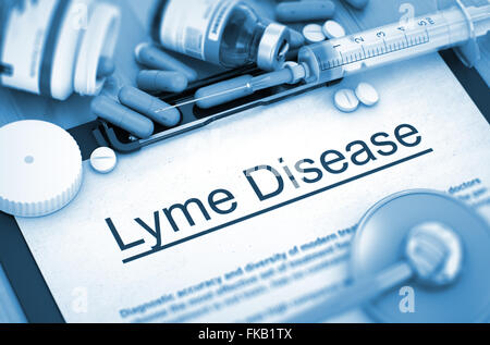 Lyme-Borreliose. Medizinisches Konzept. Stockfoto