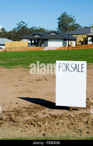 Ein Bild der unbebaute Grundstücke zum Verkauf Stockfoto