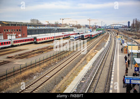 BERLIN, Deutschland - ca. März 2015: Straßenszenen der Stadt Berlin Stockfoto