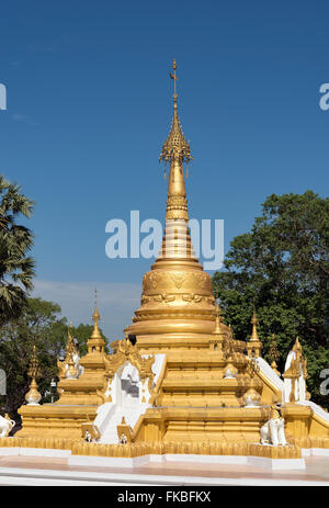 Aung Theikdi Zedi Pagode in Mawlamyine (Mawlamyaing), Mon-Staat, Birma (Myanmar) Stockfoto