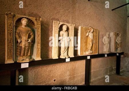 Diözesane Heilige Kunstmuseum (Museo Diocesano di Arte Sacra) in der Kirche von San Silvestro, Orte, Latium, Italien Stockfoto