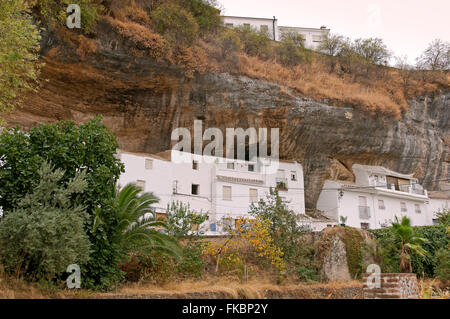 Typische Landschaft, Setenil de Las Bodegas, Provinz Cádiz, Region Andalusien, Spanien, Europa, Stockfoto