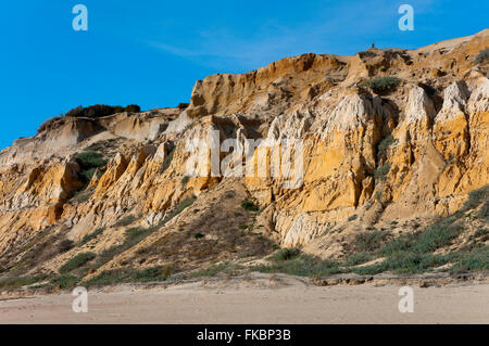 Naturdenkmal Klippen von Asperillo, Donana natürlichen park, Almonte, Huelva Provinz, Region von Andalusien, Spanien, Europa Stockfoto