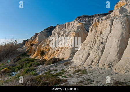 Naturdenkmal Klippen von Asperillo, Donana natürlichen park, Almonte, Huelva Provinz, Region von Andalusien, Spanien, Europa Stockfoto