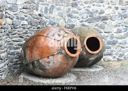 Weingut Khareba Qvevri in Kachetien Region Georgiens Stockfoto
