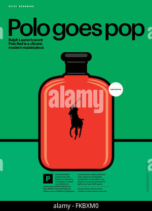 2010er Jahre UK Ralph Lauren Magazin Anzeige Stockfoto