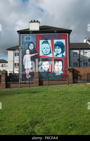 Republikanische Wandbild Bogside Derry Londonderry-Nordirland Stockfoto