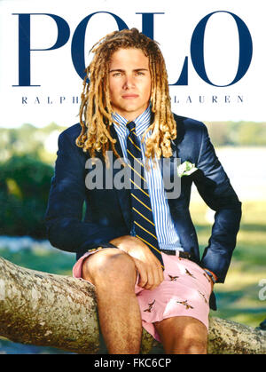2010er Jahre UK Ralph Lauren Magazin Anzeige Stockfoto