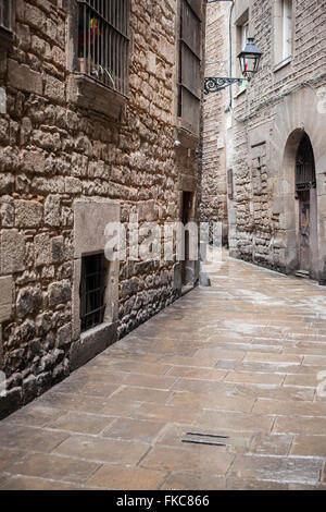 Straße Call Jueu, Jüdisches Viertel. Barcelona. Stockfoto