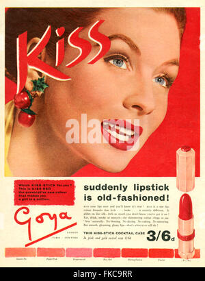 1950er Jahre UK Goya Magazin Anzeige Stockfoto