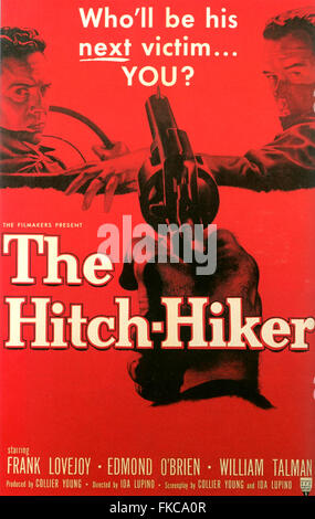 1950er Jahren USA Hitch-Hiker-Filmplakat Stockfoto