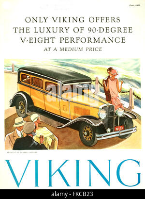 1920er Jahren USA Viking Magazin Anzeige Stockfoto