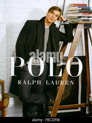 2010er Jahre UK Ralph Lauren Magazin Anzeige Stockfoto
