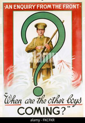 1910er Jahre Irland Recruitment Poster Stockfoto