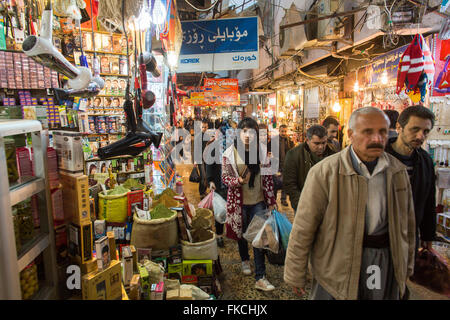 Straßenhändler in Sulaimaniyya im Nordirak Stockfoto