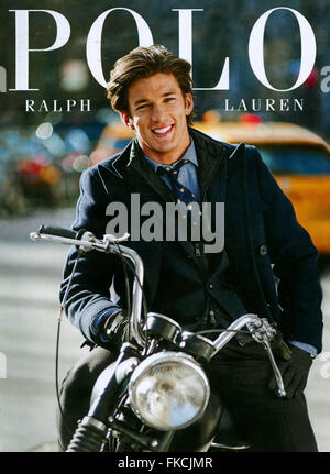2010er Jahre UK Ralph Lauren Magazin Anzeige Stockfoto