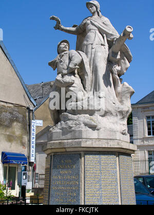 Ein Marmor-Denkmal zum Gedenken an die gefallenen im ersten Weltkrieg l. Stockfoto