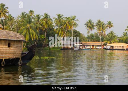 Kerala Hausboote Stockfoto