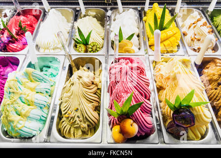 Eine italienische Eisdiele in Florenz. Italien, Europa Stockfoto, Bild
