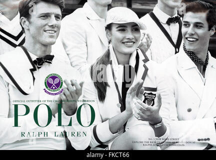 2010er Jahre UK Ralph Lauren Magazin Anzeige Stockfoto
