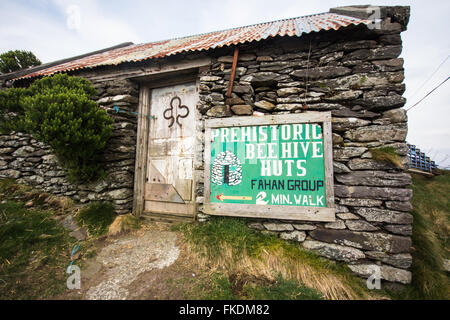 Alten Bienenstock Hütte entlang der irischen Halbinsel Dingle, County Kerry Stockfoto