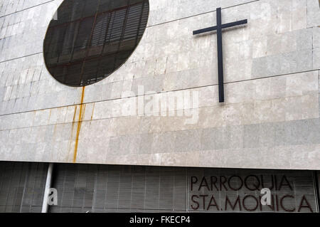 Iglesia de Santa Mónica de la Rambla, Barcelona. Stockfoto