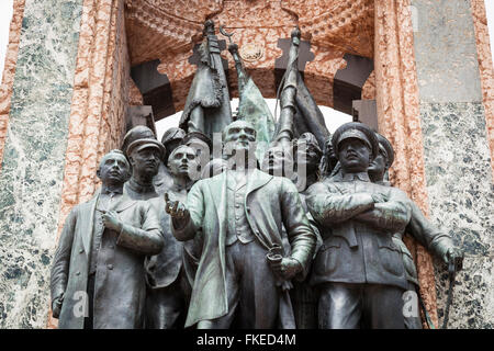 Denkmal der Republik, entworfen von Pietro Canonica, Taksim-Platz, Istanbul, Türkei Stockfoto