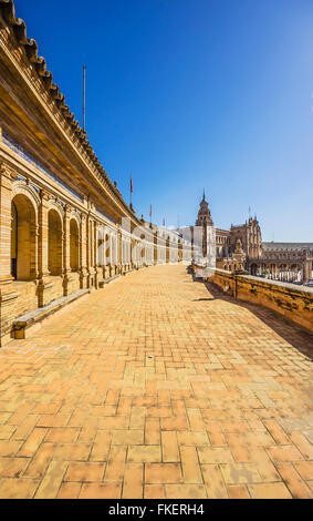 Plaza de España in Sevilla, Andalusien, Spanien Stockfoto