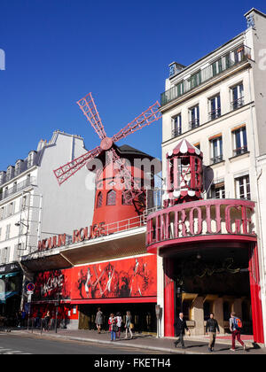 Moulin Rouge, Montmartre, Paris, Frankreich Stockfoto