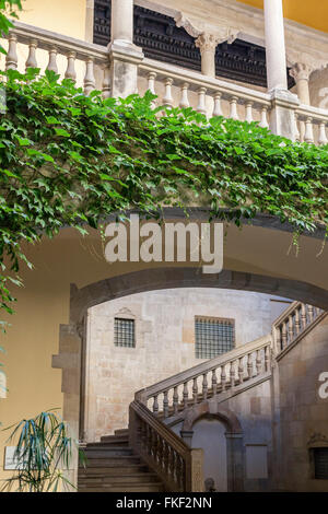 Palau del Lloctinent-Arxiu De La Corona D´Aragó. Barcelona. Stockfoto