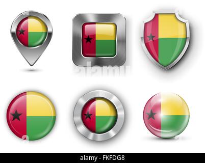 Land Flagge Bages Stock Vektor