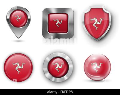 Land Flagge Bages Stock Vektor