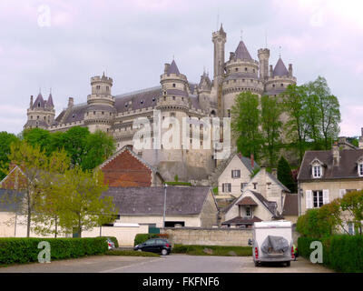 Château de Pierrefonds in Nordfrankreich Stockfoto