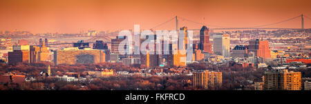 Newark New Jersey Skyline panorama Stockfoto