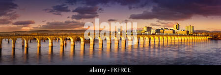 Philadelphia und Reading Railroad Bridge panorama Stockfoto