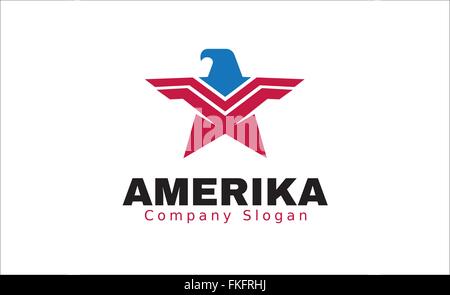 Amerika-Eagle Design Illustration Stock Vektor