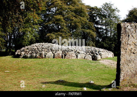 Die Schloten Cairns in der Nähe von Culloden, Schottland Stockfoto